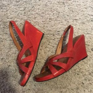 Gentle souls wedge sandals